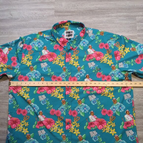 RSVLTS Florida Stanley Shirt The Office NBC Men's Size 3XL Stretch Hawaiian - Picture 10 of 11